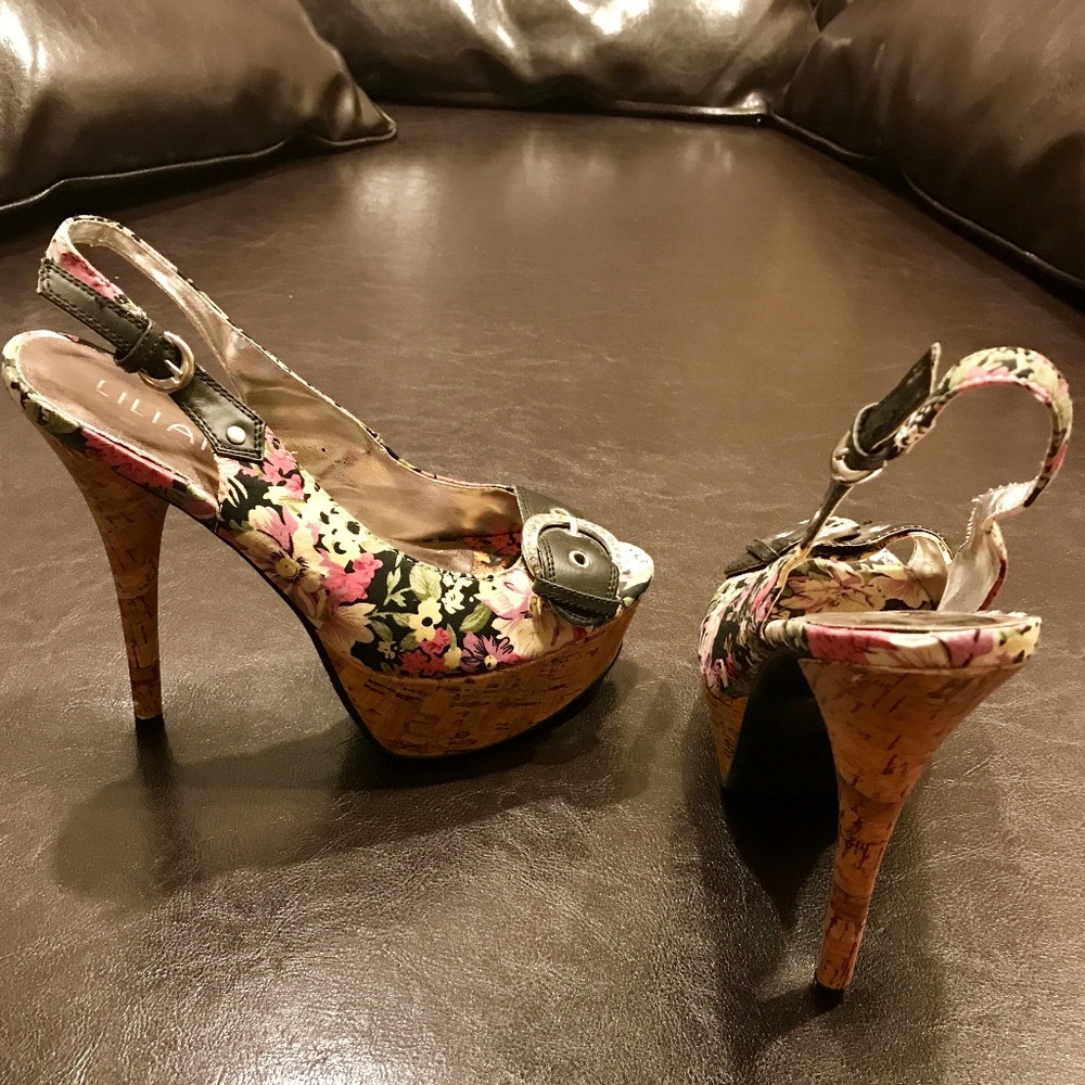 Liliana Floral heels